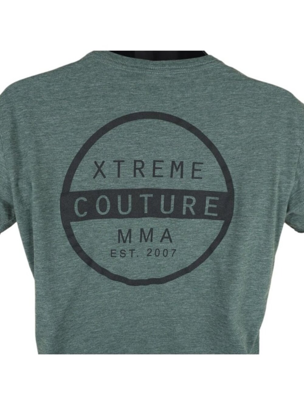 Xtreme Couture MMA Crop Top T Shirt Womens Size Large Green Mixed Martial Arts